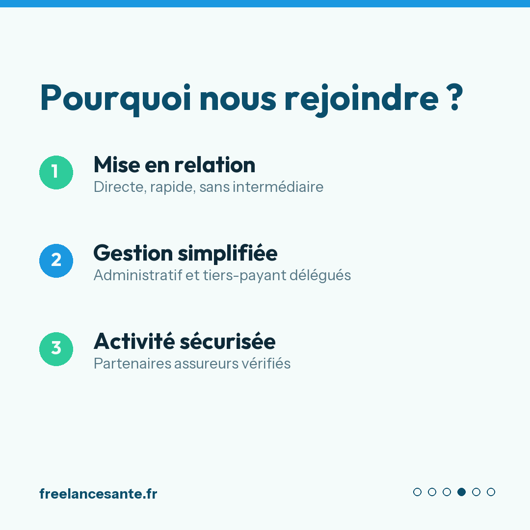 Pourquoi rejoindre Freelance Santé : trois raisons